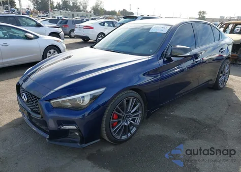 2022 Infiniti Q50 Red Sport 400 z USA, uszkodzony, nr VIN JN1FV7DP5NM370178